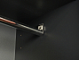 Шкаф для одежды в кабинет руководителя Flute ORA ACCIAIO 930x450x2030 Шпон Орех Италия (ШООР-071122)