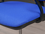 Кресло на колесах для персонала Престиж Ткань; Пластик Синий Россия (017-00000)