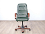 Кресло на колесах для руководителя Искусственная кожа Зелёный (КДРЗЛ-281122)